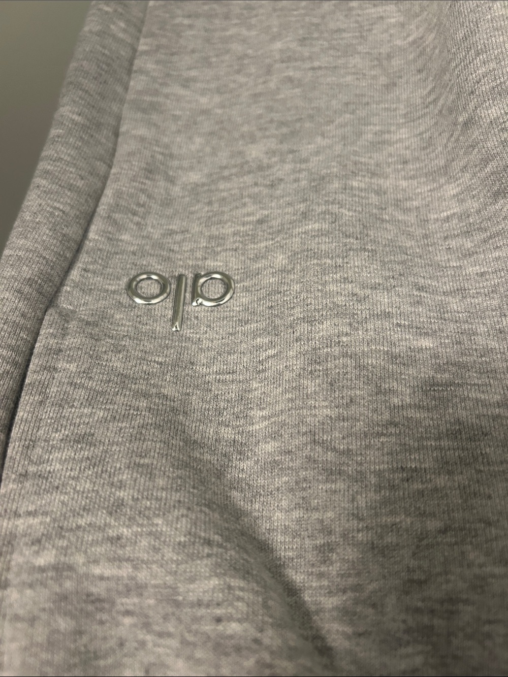 ALO Yoga Heather Gray Track Joggers - Picture 3 of 4